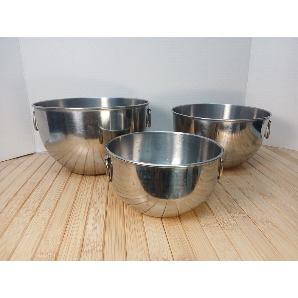 Farberware Stainless Steel Nesting Mixing Bowls Set of 3 with Side Rings